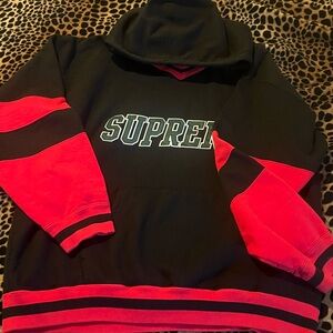 Supreme Black and Red Sweater
